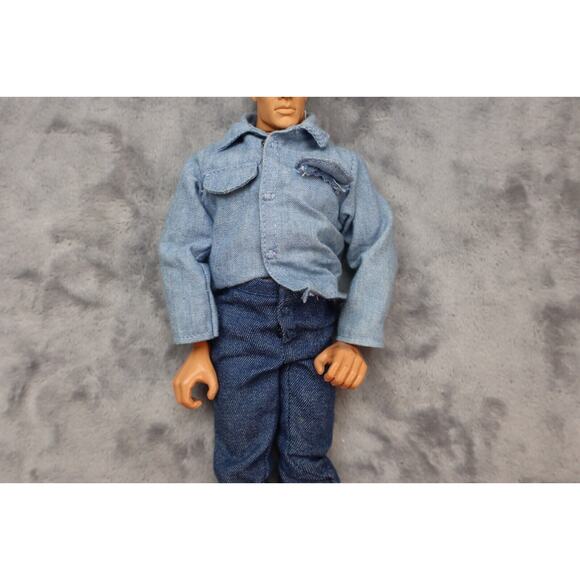 Vintage 1995 Hasbro GI Joe Boy Doll Action Figure Outfit Jointed Blue Outfit - Picture 3 of 16